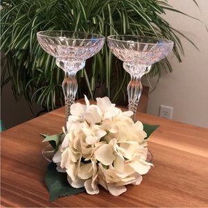 NWOT Crystal Candle Holders (Taper candles not included)